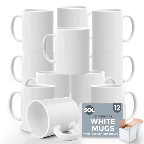 48pk plain white mugs - 12-48pk,