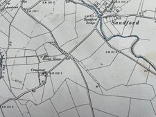 1898 Edition Topographical Map of the Strathaven area. Lanarkshire XXX. NE