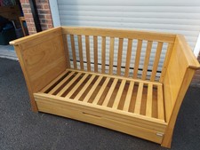 MAMAS & PAPAS OCEAN COT /BED Includes mattress and under cot sliding drawer.