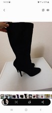 Primark Faux Suede Knee High Boots Size 7