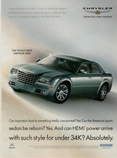 2004 2005 Chrysler 300C Sports Sedan HEMI Power Grey Photo Vintage Print Ad