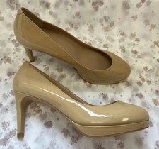 NEW! Phase Eight UK4 Eur37 US6 nude patent leather court shoes