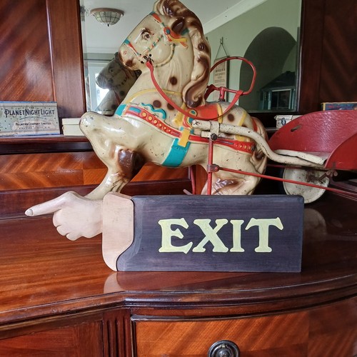 Hand painted wooden - hand,