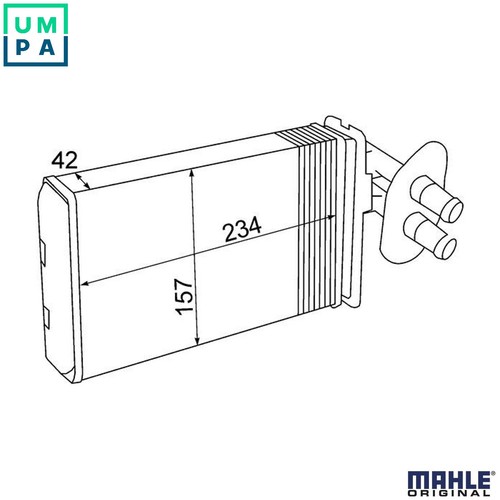 Heat exchanger interior - heat,