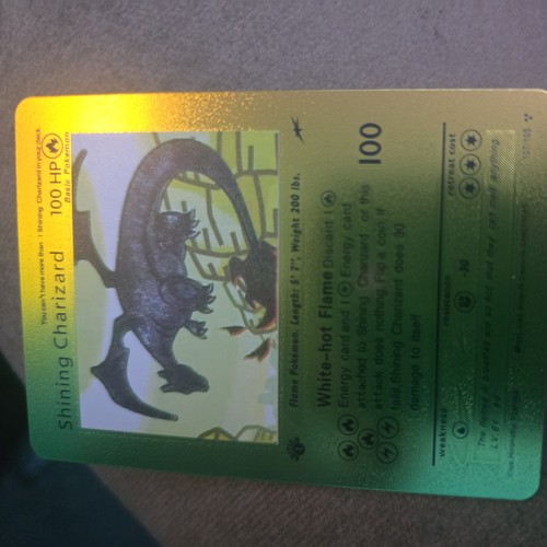 Shining charizard pokemon card - shining,