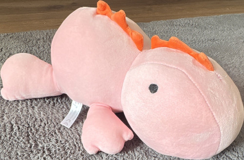 Pink dinosaur plush soft toy - dinosaur,