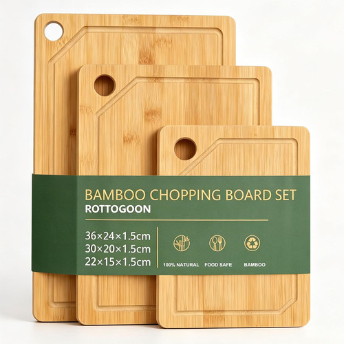 Piece bamboo chopping board - 3,