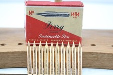 Vintage Perry (Osmiroid) Invincible Pen No. 1404 Fine Dip Pen Nibs x 10