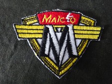 A57-U) Antique Maico Patch Patch Company Badge Motorcycle Vintage Bicycle
