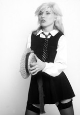 BLONDIE DEBBIE HARRY VINTAGE PHOTOGRAPHS IN STOCKINGS JOB LOT OF 5 LAMINATED B