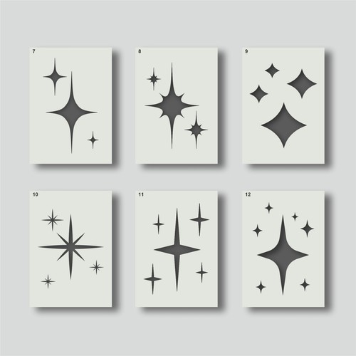 Star stencils for nursery - star,