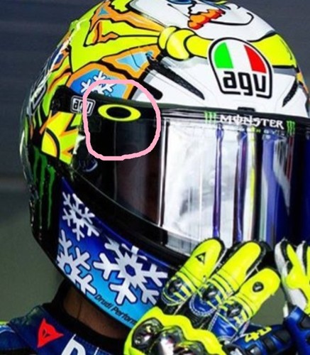 Oakley visor decals rossi - decals,