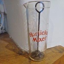 Vintage Horlicks Glass Mixer /