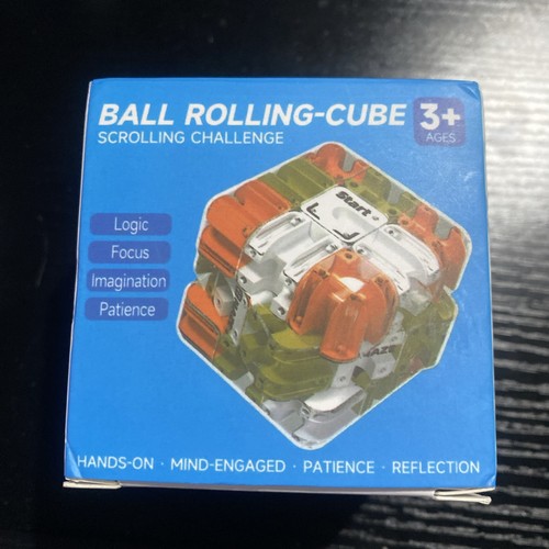 Ball rolling cube - ball, 3d
