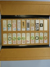 CARD CASE OF 19 MICROSCOPE SLIDES; PREPARED SLIDES