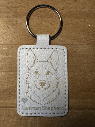German shepherd keyring - german,