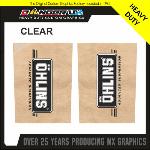 Motocross upper fork graphics - motocross,