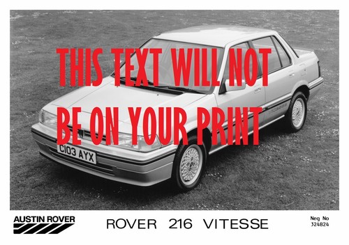 Rover 216 vitesse - vitesse, poster
