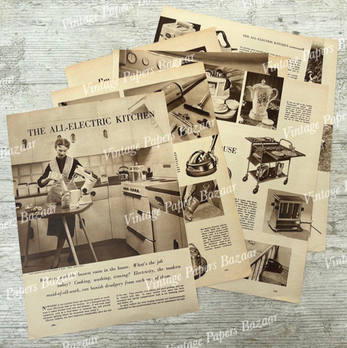 Electricity 1950s home - electricity,