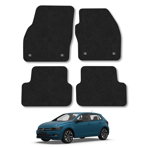 Polo car mats black - polo,