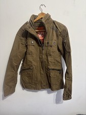 Superdry JPN Men’s Blackwatch Army Jacket, Khaki , UK Size L orange label