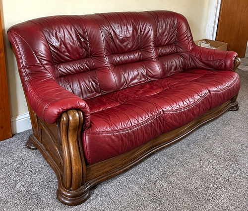 Vintage burgundy leather - vintage,