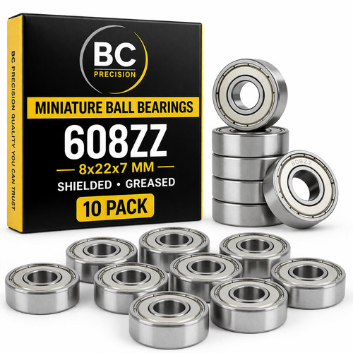 608zz 8x22x7 shielded greased - 8x22x7,