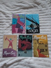 Image Comic Bundle Paper Girl #15, 19, 27, 28 And Saga #32
