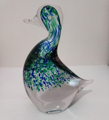 Art glass blue and - art, green
