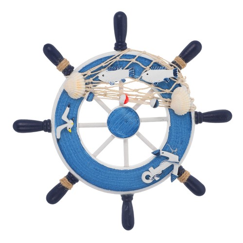 Wooden rudder wall decor cm - wooden,