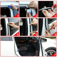 2M 79" Car Door Hood Trunk Trim Edge Moulding Rubber Weatherstrip Seal Strip