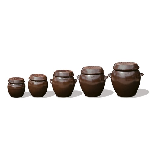 Korean clay lid - clay, w/lid
