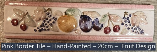 Hand painted pink italian - hand-painted,