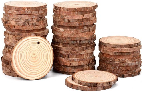 30pcs rustic table number - table, log
