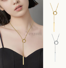 Shaped lariat necklace - shaped,