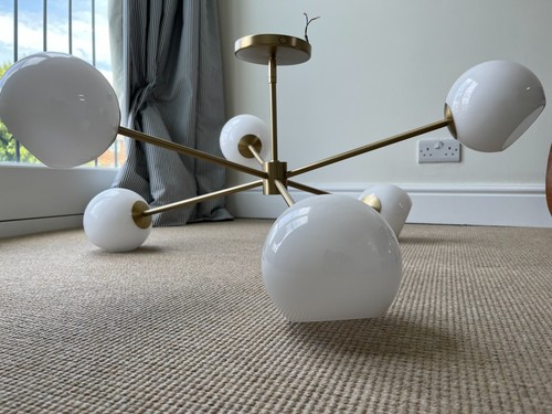 West elm sputnik style brass - elm,