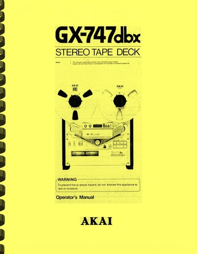 Akai 747dbx stereo - akai,