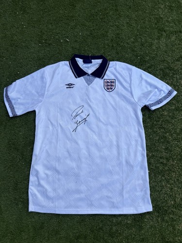 Paul gascoigne signed shirt - gascoigne,