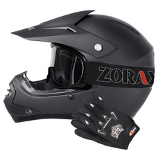ZORAX ZOR-X15 Pit Bike Child Kids Motocross Helmet & Gloves Goggles Set Off-Road