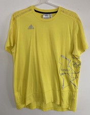 LONDON 2012 OLYMPICS ADIDAS YELLOW TRAINING T-SHIRT ADULT MENS MEDIUM
