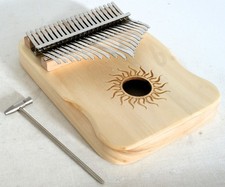 Hand Harp musical instrument wood and metal with beater