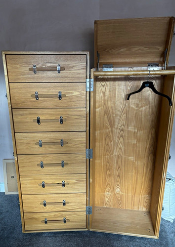 Solid wooden wardrobe