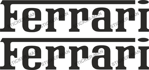 Ferrari stickers laptop - 2x,