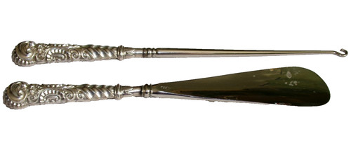 Antique victorian shoe - shoe, horn