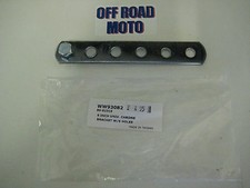 TRIALS BIKE PRE 65 TWINSHOCK CHROME BRACKET. BRAKE ARM. EXHAUST. 6" DRILLED.