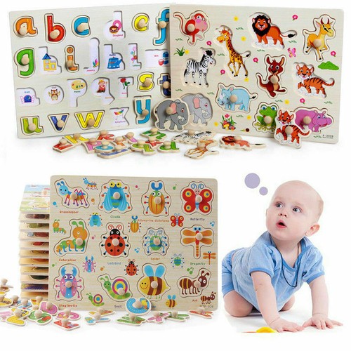 Wooden puzzle baby kids - wooden,