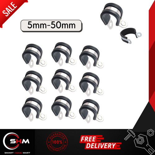 Rubber lined clips hose - lined, pipe
