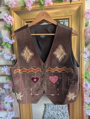 Vintage leather waistcoat