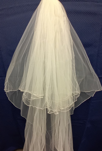 Ivory wedding veil tier - ivory,