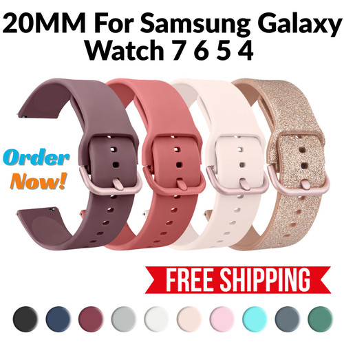 20mm silicone watch - strap, for